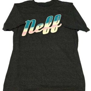 Women's NEFF Gray Iconic Graphic Pullover Shirt Size Large GUC #4083
